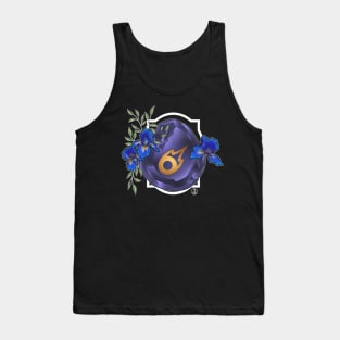Black Mage from FF14 Job Crystal with Flowers T-Shirt Tank Top
